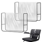 Pcs Salon Chair Cover Protectors clear Square Hairdressing Chair Back Covers 2