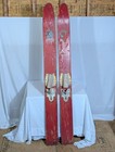 Sea Rider Deluxe Vintage Wooden Water Skis Pair Red Mid-century 1950s 1960s
