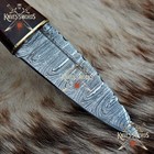 Custom Celtic Scottish Dirk Sgian Dubh Hardwood Handle Knife   Sheath Handmade