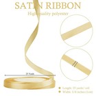 Gold Satin Ribbon  3 8 Inches X 25 Yards Fabric Ribbons For Gift Wrapping  Fl   