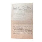 1960 St Marys Cemetery Burial Plot Receipt Bristol Ri Catholic Document