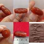 Old Beautiful Agate Carnelian Intaglio Seal Stone Bead