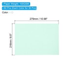 60 Sheets Vellum Paper 8 5x11  Translucent Paper 100gsm  Light Blue white