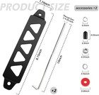 Universal Battery Hold Down Bracket Kit  Aluminum Alloy W Material Type  Black