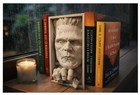 Frankenstein Book Nook Bookshelf Insert  3d Printed Monster Horror Decor