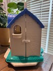 Vintage 1996 Fisher Price Little People Doll House Home Sweet Home Blue Roof