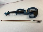 Cecillo Full Size 4 4 Electric Violin Blue Solid Wood 2000 s With Case And Bow