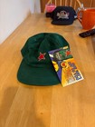 Never Warnvintage 1998 Heineken Us Open Tennis Green Corduroy Adjustable Hat