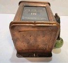 Vtg International Register Co  Copper Streetcar Trolley Fare Counter Meter Box 