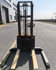 Fully Powered Electric Walkie Stacker  3300 Lb  118   Straddle Legs  Csw15le118