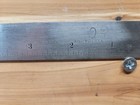 Rare Antique Starrett No 21 6 X 4 Inch Thin Steel Try-square  Usa Made          