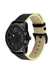 Brand New Movado Bold Men   s Verso Black Dial Black Leather Strap Watch 3600696