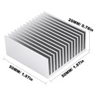 4pcs 50mm Aluminum Heatsink 50x50x20mm Heat Sink Kit For Gpu Cpu Led 4 Pcs