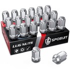 Lug Nuts - Replacement For 2004-2021 Mazda 3  M12x1 5 Chrome 20 Pack Hexdrive
