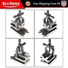 Percision 3-1 2  X1-7 8  X1-7 8  Angle V-block With Clamp Set Accuracy 0 0003 