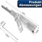 Ss002 Pro Metal Key Decoder Tool Precision Hook   Pick Set O-ring Pickup Lock