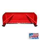6  Red Skid Steer Snow Pusher Box bobcat kubota quick Attach free Shipping