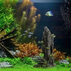 Saim Fish Tank Decorations  14 4   Tall Mountain View Stone Aquarium Ornament   