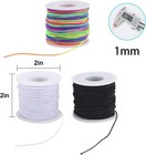 Elastic String For Bracelets     3 Rolls 1mm Cord For Jewelry  Beading  Diy 