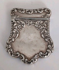 Antique Sterling Repousse Stamp Holder