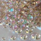 800pcs 4 6 8 10mm Crystal Glass Beads Silver Champagne For Jewelry Making