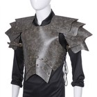 Medieval Retro Knight Pu Breastplate Shoulder Armor Halloween Cosplay Costume