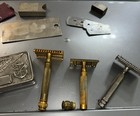 Military Wwi Gillette U s Service Safety Set Razor Shaving Kit Eagle Gold Brass