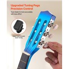 Uimoso 30-inch Classical Guitar Starter Kit With Nylon Strings Beginners  Blue