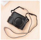 Stock Camera Case Cover Bag For Canon G10 G11 G12 With Artistic Grain Pu Leather