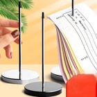 Desk Receipt Holder Ticket Stabber For Restaurant Chrome Check Spindle Holder