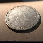 1908 Republica Mexico Un Peso Mexico City  Mint Silver Coin  902 7  Silver
