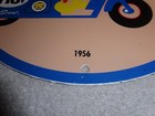 Vintage 56 Reddy Kilowatt Electric Scooter 11 3 4  Porcelain Metal Gasoline Sign