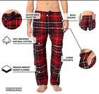 Andrew Scott Men s 3 Pack Cotton Flannel Fleece Pajama Sleep   Lounge Pant Sz  M