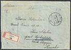 Czechoslovakia 1939 Backside Franked R-cover Varin