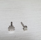 Princess Cut Natural 0 06 Ct Diamond Women s Nose Piercing Pin 14k White Gold