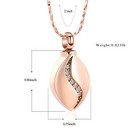 Eye Of Heart Cremation Jewelry Urn Ashes Necklace Ashes Holder Keepsake Pendant