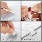 100 Pcs Self Adhesive Cable Clips Wall Wire Holder Cord Management For Extension