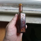 Finley Acker   Co Philadelphia Amber 1890s Hand Blown Food Bottle