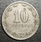 1937 Argentina 10 Centavos Old Coin Liberty Head 