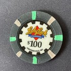 Lady Luck Missouri  100 Casino Chip Obsolete Gaming Poker Chip Riverboat Gamble