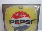 Vintage Pam Pepsi Light Up Clock By Canadian Neon Ray Clock Company Ltd  Working