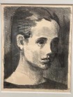 Raphael Soyer Signed Lithograph      portrait Of A Young Woman 
