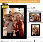 2 Packs 5x7 Picture Frame Black  Engineered Wood 5 X 7 Photo Frame  5 By 7 Photo