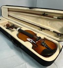 Cecilio Violin With Two  2  Bows And Case Missing One String Excellent Condition