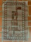 Wool Rug Hooking Pattern For Tracing Onto Burlap Primitive House Cat 16 X 28
