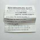 Marksman Pen Set Fountain   Ballpoint Gray Marble   Gold Tone W  Original Case