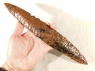Huge  Ancient Colima Mahogany Obsidian Blade Knife Or Spear Mexico 189gr