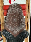 Cocoa Paisley Bandanna Usa Made Approx 22x22 Inch 100  Cotton Crafts And Fun