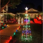5 Ft Christmas Cone Tree Light Light Show Christmas Tree Artificial Xmas Tree