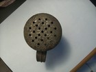 Vintage Pressed Flower Hearts Pattern Tin  Sugar Shaker Muffineer Must See Nice